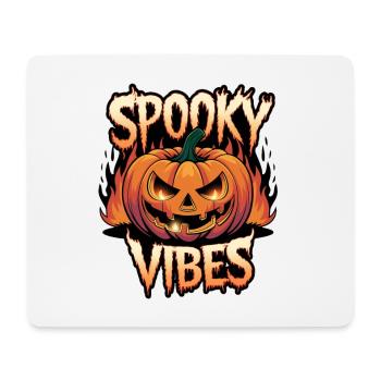 Scary Jack-O-Lantern – Spooky Vibes - Mouse Pad (horizontal) - white - Front