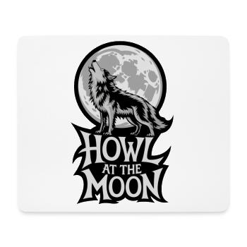 Vollmond – Howl at the Moon - Mousepad (Querformat) - Weiß - Vorne