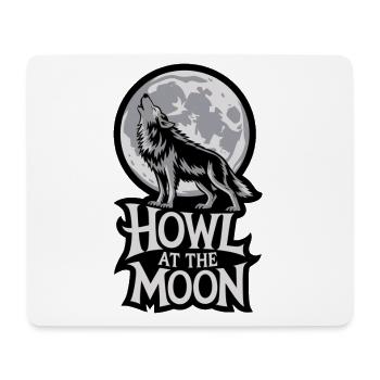 Vollmond – Howl at the Moon - Mousepad (Querformat) - Weiß - Vorne