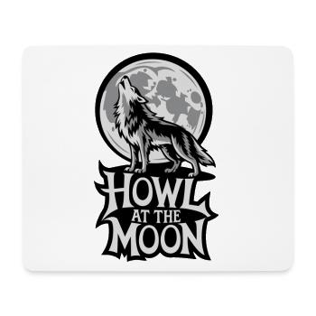 Vollmond – Howl at the Moon - Mousepad (Querformat) - Weiß - Vorne