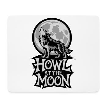 Vollmond – Howl at the Moon - Mousepad (Querformat) - Weiß - Vorne