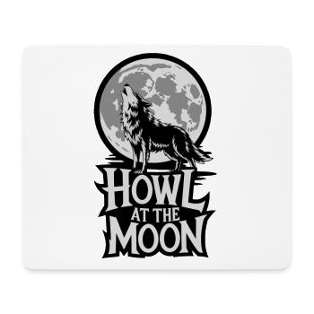 Vollmond – Howl at the Moon - Mousepad (Querformat) - Weiß - Vorne