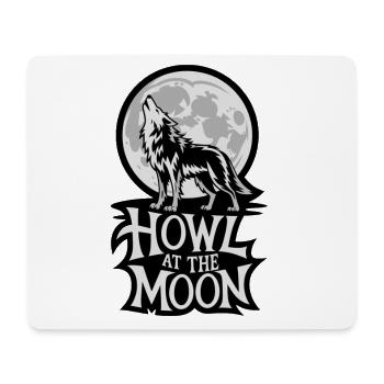 Vollmond – Howl at the Moon - Mousepad (Querformat) - Weiß - Vorne