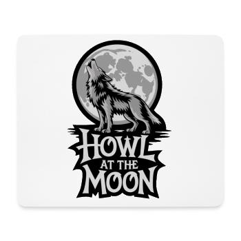 Vollmond – Howl at the Moon - Mousepad (Querformat) - Weiß - Vorne