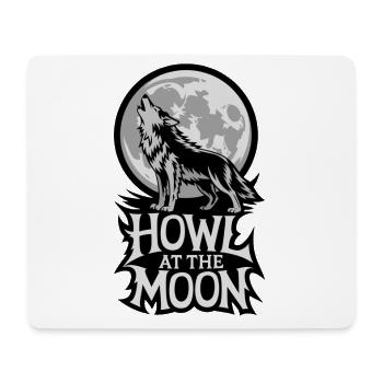 Vollmond – Howl at the Moon - Mousepad (Querformat) - Weiß - Vorne