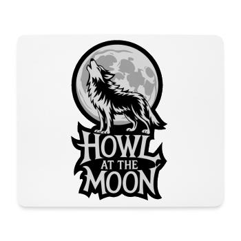 Vollmond – Howl at the Moon - Mousepad (Querformat) - Weiß - Vorne