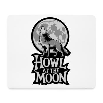 Vollmond – Howl at the Moon - Mousepad (Querformat) - Weiß - Vorne