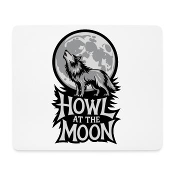 Vollmond – Howl at the Moon - Mousepad (Querformat) - Weiß - Vorne