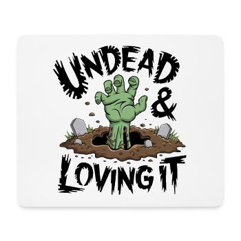 Zombie Hand - Mort-vivant et amour - Tapis de souris (format paysage) - blanc - Devant