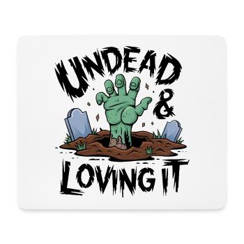 Zombie Hand - Mort-vivant et amour - Tapis de souris (format paysage) - blanc - Devant