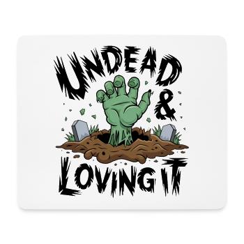 Zombie Hand - Mort-vivant et amour - Tapis de souris (format paysage) - blanc - Devant