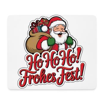 Santa Claus – Ho Ho Ho! Merry Christmas - Mouse Pad (horizontal) - white - Front