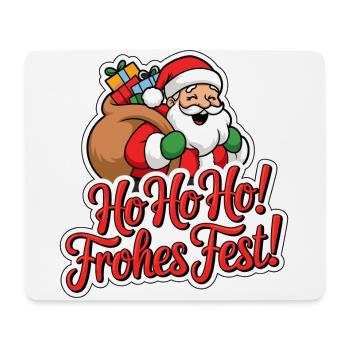 Santa Claus – Ho Ho Ho! Merry Christmas - Mouse Pad (horizontal) - white - Front