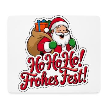 Santa Claus – Ho Ho Ho! Merry Christmas - Mouse Pad (horizontal) - white - Front