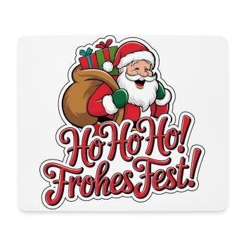 Santa Claus – Ho Ho Ho! Merry Christmas - Mouse Pad (horizontal) - white - Front