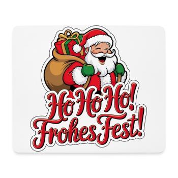 Santa Claus – Ho Ho Ho! Merry Christmas - Mouse Pad (horizontal) - white - Front