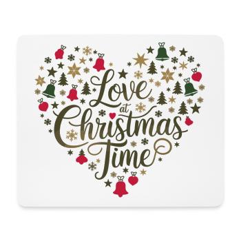 L’amour pour la période de Noël – au cœur des motifs - Tapis de souris (format paysage) - blanc - Devant