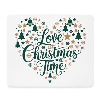 L’amour pour la période de Noël – au cœur des motifs - Tapis de souris (format paysage) - blanc - Devant