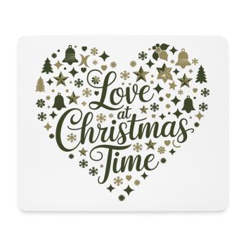 L’amour pour la période de Noël – au cœur des motifs - Tapis de souris (format paysage) - blanc - Devant