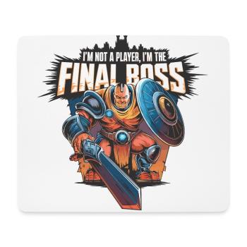 I'm the FinalBoss – Mächtiger Charakter - Mousepad (Querformat) - Weiß - Vorne