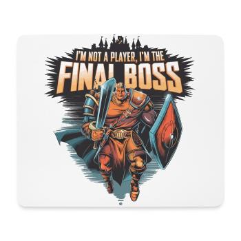 I'm the FinalBoss – Mächtiger Charakter - Mousepad (Querformat) - Weiß - Vorne