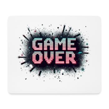 Game Over - Retro Gaming - Mousepad (Querformat) - Weiß - Vorne
