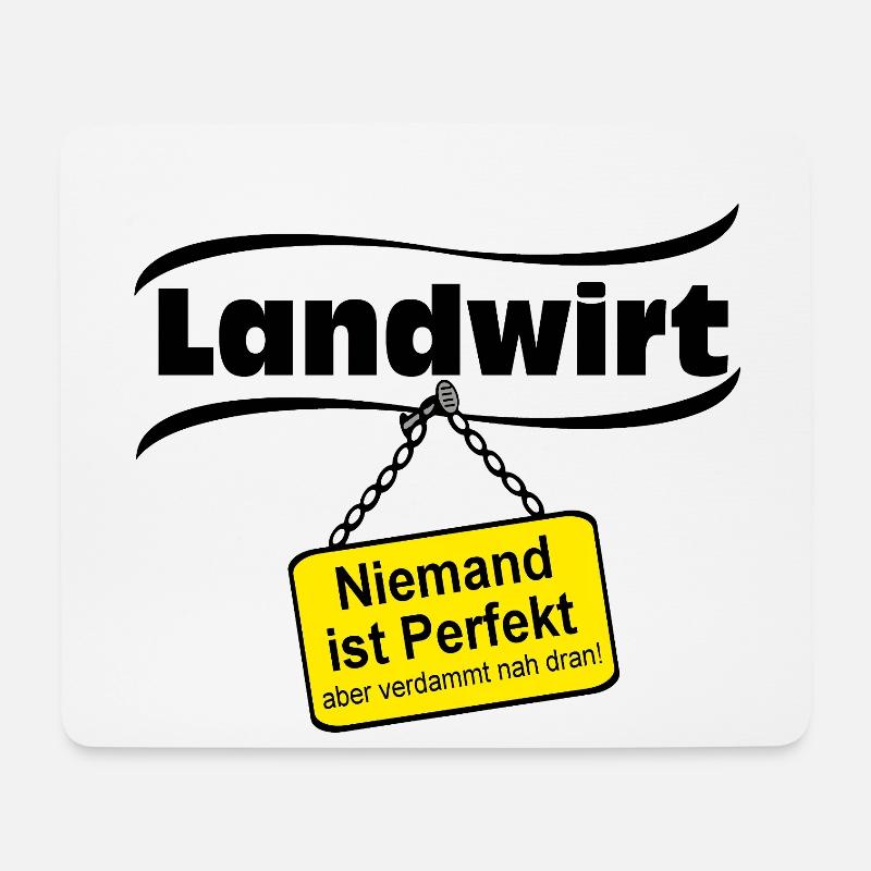 Landwirtschaft , Landwirt , Farmer , monza man - Mousepad (Querformat) - Weiß