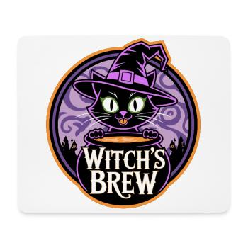 Witch’s Brew – Mystische Hexenkatze - Mousepad (Querformat) - Weiß - Vorne