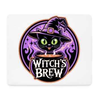 Witch’s Brew – Mystische Hexenkatze - Mousepad (Querformat) - Weiß - Vorne