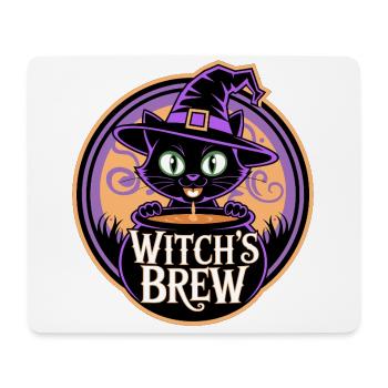 Witch’s Brew – Mystische Hexenkatze - Mousepad (Querformat) - Weiß - Vorne