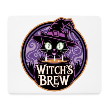 Witch’s Brew – Mystische Hexenkatze - Mousepad (Querformat) - Weiß - Vorne