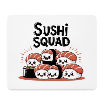 Sushi Squad – L’équipe Kawaii Nigiri - Tapis de souris (format paysage) - blanc - Devant