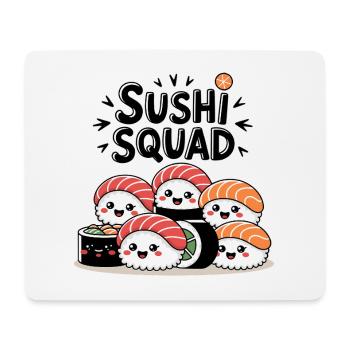 Sushi Squad – L’équipe Kawaii Nigiri - Tapis de souris (format paysage) - blanc - Devant