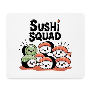 Sushi Squad – L’équipe Kawaii Nigiri - Tapis de souris (format paysage) - blanc - Devant