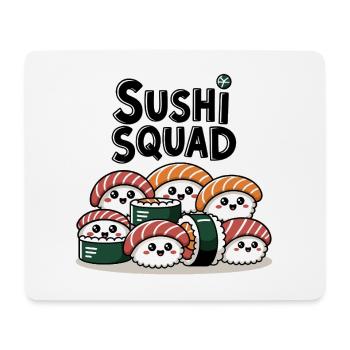 Sushi Squad – L’équipe Kawaii Nigiri - Tapis de souris (format paysage) - blanc - Devant
