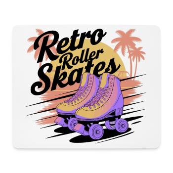 Retro Roller Skates – 80s Vibes - Mousepad (Querformat) - Weiß - Vorne