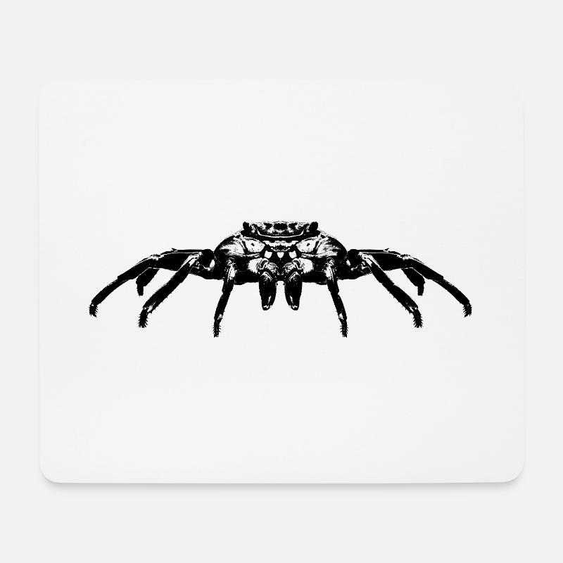 Krabbe / Krebs / Crab - Mousepad (Querformat) - Weiß