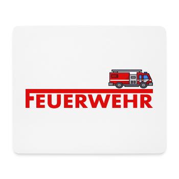 Feuerwehr Geschenkidee - Mousepad (Querformat) - Weiß - Vorne