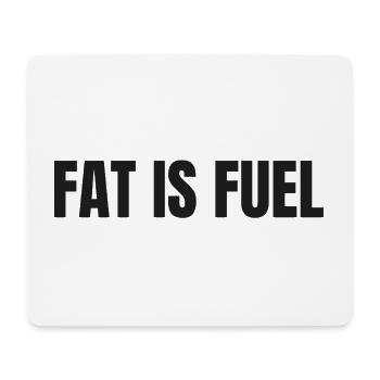 FAT IS FUEL | Carnivore T-Shirt High Fat Lifestyle - Mouse Pad (horizontal) - white - Front