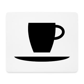 Espresso black 1 - Tapis de souris (format paysage) - blanc - Devant