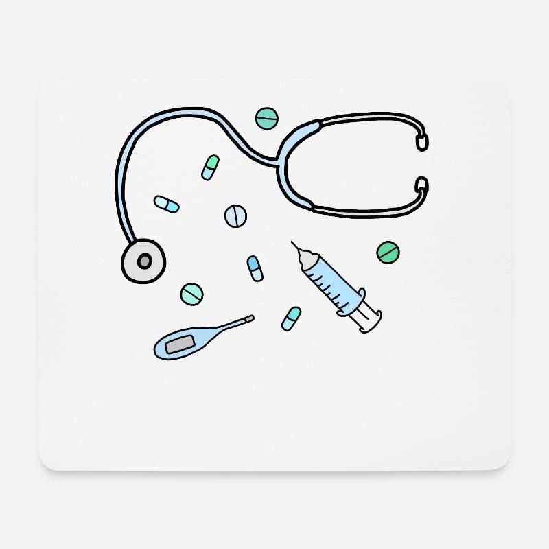 doctor - Mousepad (Querformat) - Weiß