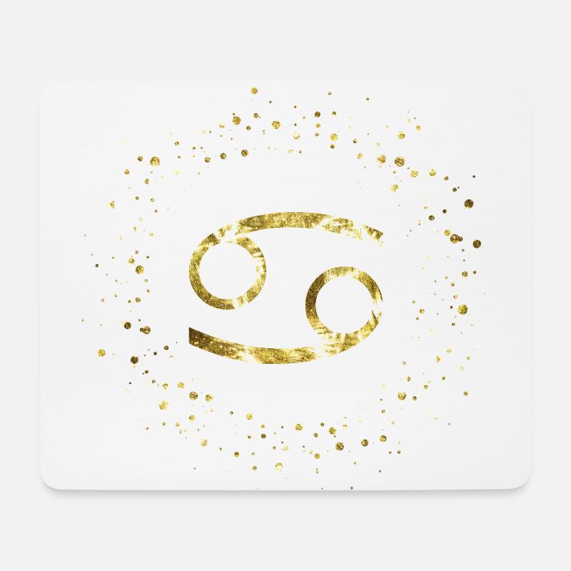 Krebs Sternzeichen - Mousepad (Querformat) - Weiß