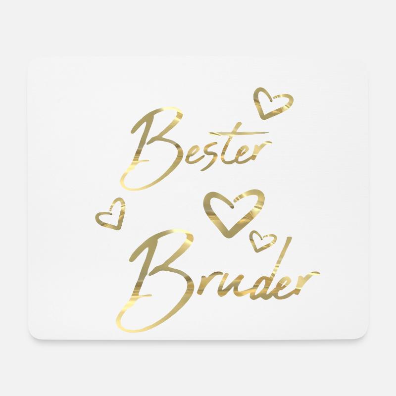 Bester Bruder - Mousepad (Querformat) - Weiß