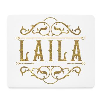Laila gold - Mousepad (Querformat) - Weiß - Vorne