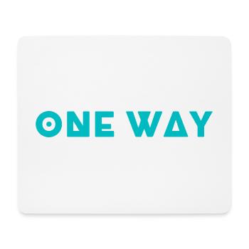One Way - Mousepad (Querformat) - Weiß - Vorne