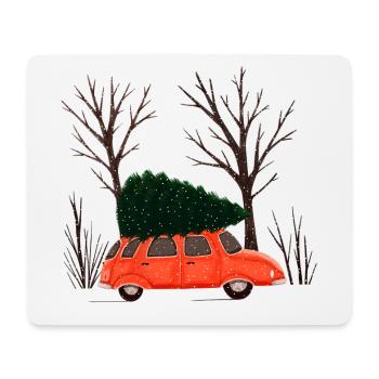 Driving Home For Christmas - Mousepad (Querformat) - Weiß - Vorne