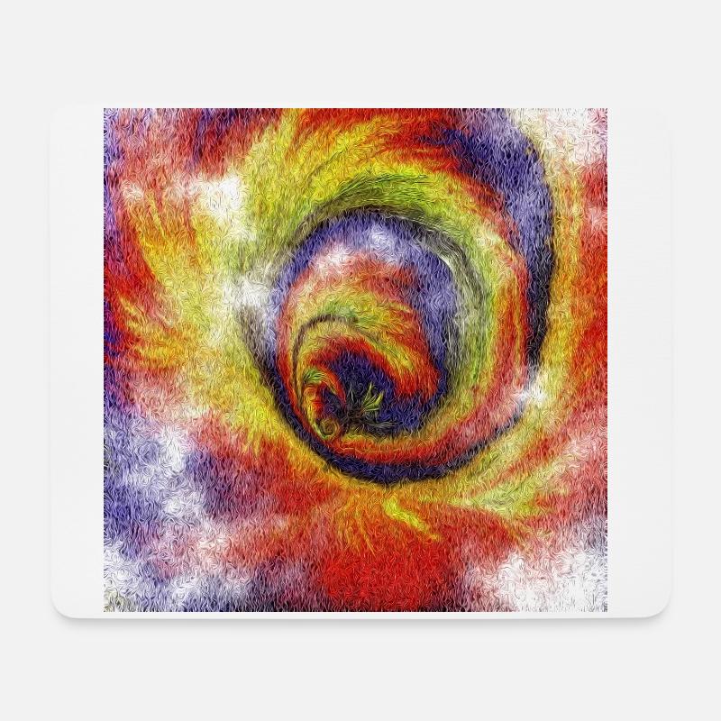 Farbrausch - Mousepad (Querformat) - Weiß