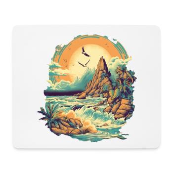 Beach - Mouse Pad (horizontal) - white - Front