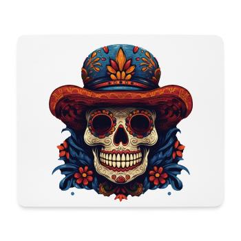 Cinco de Mayo Skull - Mouse Pad (horizontal) - white - Front