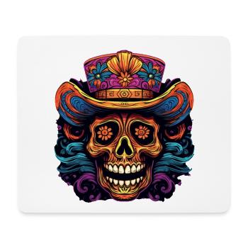 Cinco de Mayo Skull - Mouse Pad (horizontal) - white - Front